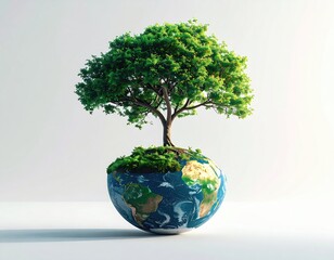 Earth with a tree (1)