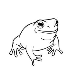 friendly frog with a big smile