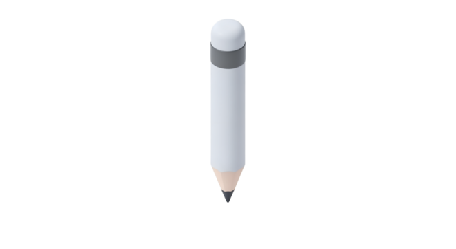 Digital Stylus Pen on Transparent Background for Drawing and Writing