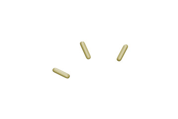 pills isolated on white