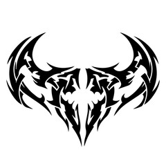Tribal Demon Mask Symbol