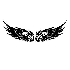 Detailed Angel Wings Ornament