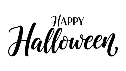 Spooky Halloween Greetings: A stylish Happy Halloween greeting, adorned with a distinctive font, perfect for festive celebrations and design projects. 