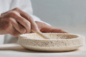 workshop dedicated to creating innovative tableware designed for individuals with vision and motor skills