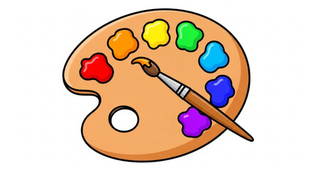 Colorful soccer ball illustration for sports equipment and recreation activities vector design template