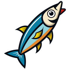 fish on a white background