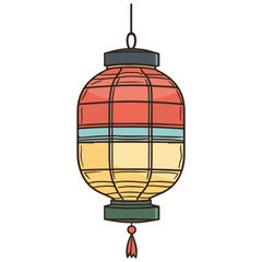 lantern, new year, vector, transparent background, festival, asia, lamp, light, street, vintage, night, streetlamp, cage, streetlight, decoration, celebration, isolated, ornament, decor, year, hang