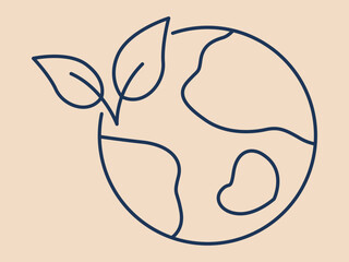 Environmental problems icon. Social issues problems icon. Simple vector illustration in modern thin line style. Vector illustration.