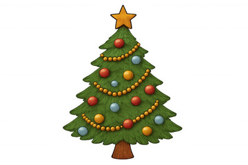 Christmas tree decorating celebration, holiday festive ornament season, new year winter event greeting