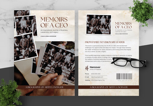 Brown And Black Biography Book Cover