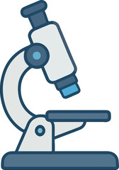microscope vector on white background