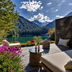 view from the terrace of a hotel