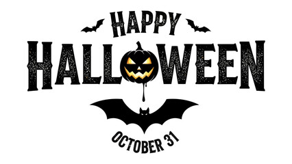 Happy Halloween Graphic: A chilling design with classic Halloween motifs that creates a spooky and festive atmosphere.