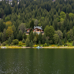 lake in the mountains