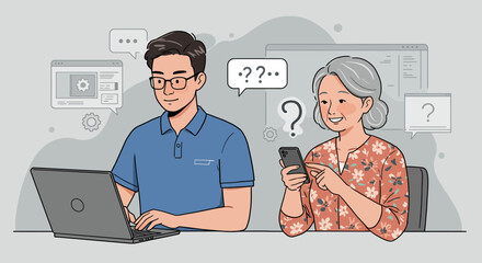 Tech Support Helping Seniors Navigate Technology