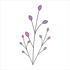 "Floral Art Illustration – Watercolor Botanical Flowers, Elegant Bloom Pattern, Nature Inspired Artwork for Wedding Invitation, Greeting Card, Wall Decor, Textile and Graphic Design"