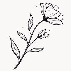vector illustration of a flower