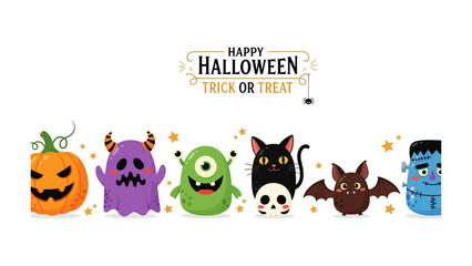 Halloween Fun: Delightful cartoon characters bring the spookiness of Halloween to life, offering a friendly reminder of the holiday's traditions and the anticipation of trick-or-treating. 