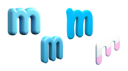 3D vector illustration of Alphabet Letter 