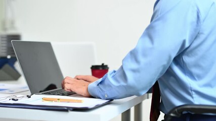 Businessman hand working digital marketing media in virtual screen with mobile phone and modern compute with VR icon diagram at office - Powered by Adobe