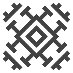 Geometric Ethnic Tribal Pattern Symbol