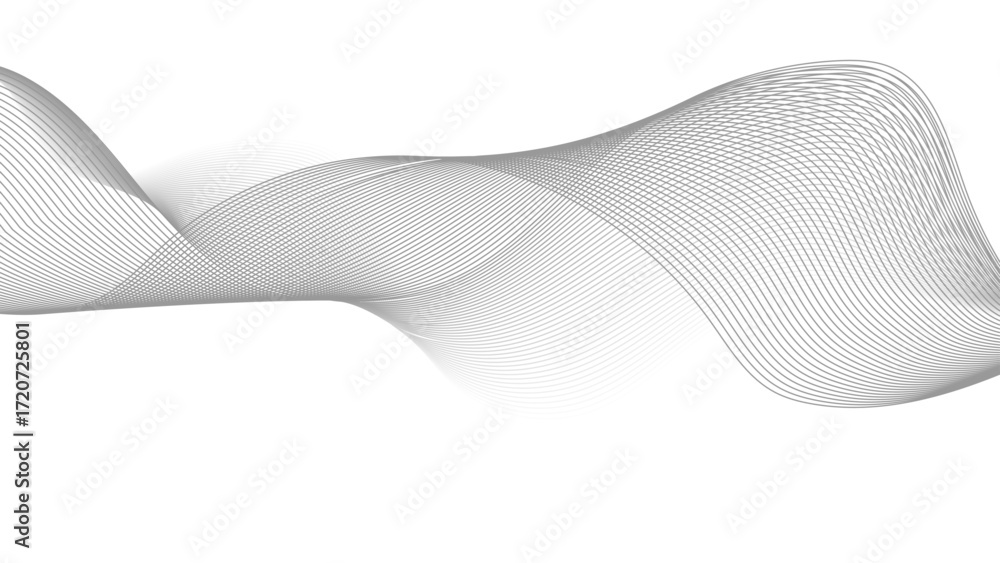 Poster abstract vector background with black wavy lines. fluid vector shaped background. abstract smooth wa
