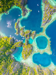 Twin Lagoon at Coron Island in the province of Palawan, Philippines.