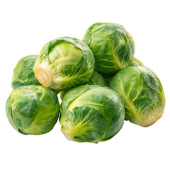 Fototapeta premium Cluster of fresh Brussels sprouts (2)