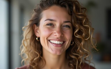 Portrait of smiling women. High quality
