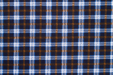 Blue plaid fabric texture. Wool Plaid Fabric