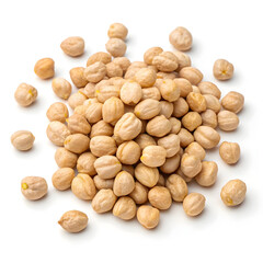 Obraz premium Dried cluster beans, dehydrated vegetable pods isolated on white background, commonly used in cooking,