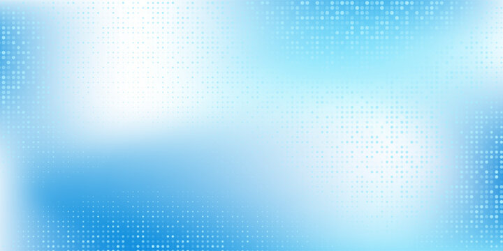 Abstract dotted blue gradient background with shining lines waves simple art