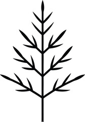 vector tree silhouette