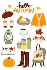 秋のアイテムポストカード