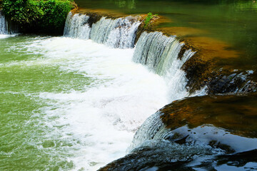 Waterfall scenery in the forest