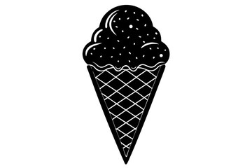 Vector art of ice cream cone
