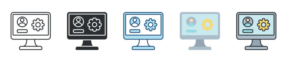 User Interface Icon Set Multiple Style Collection