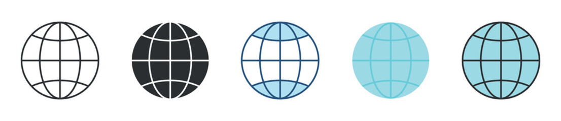 Internet Icon Set Multiple Style Collection