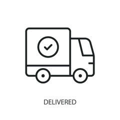 Delivered thin line vector icons.