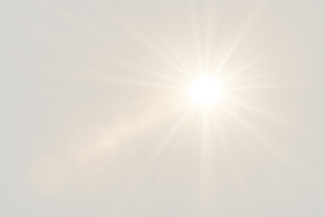 Fototapeta premium Golden Lightburst: A celestial radiance illuminates the scene, capturing the essence of pure energy, warmth, and hope. A mesmerizing sunburst effect emanates outwards