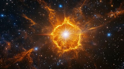 A dramatic night sky in the northern hemisphere with the constellation Corona Borealis prominently featured. 