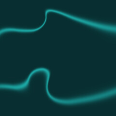 Teal Abstract Background: Glowing Wave Design, Swirl Pattern, Fluid Lines, Dark Green Texture for Presentation, Website, or Wallpaper