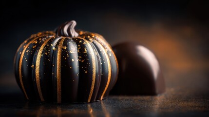 ハロウィンカボチャとチョコレート菓子
