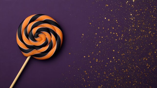 ハロウィンのお菓子の背景