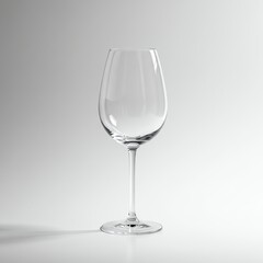 Fototapeta premium Empty wine glass with transparent background