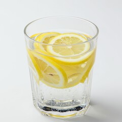 Lemon water in glass