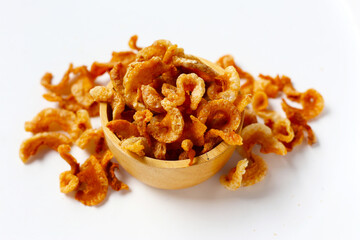 Crispy pork rinds with crunchy texture.