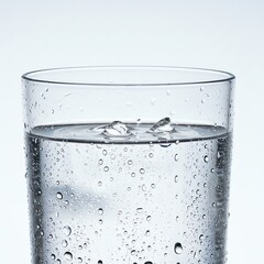 Glass of water with transparent background