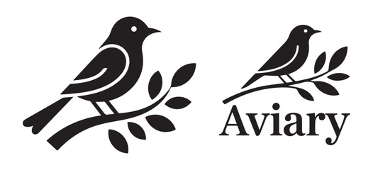 Fototapeta premium Wildlife Bird Shadow Art with Nature Elements