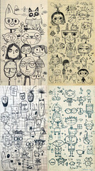 Obraz premium Grid Paper Stories